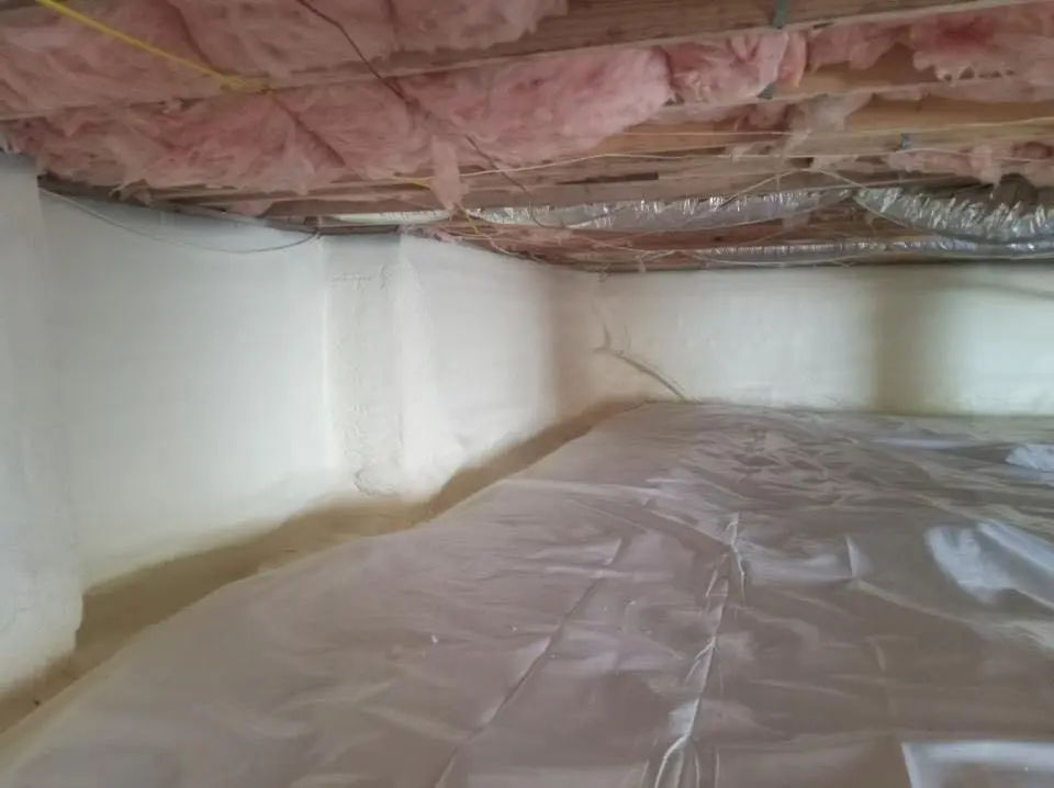 Crawl space encapsulation with closed-cell spray foam for Roof Maintenance in Lake City